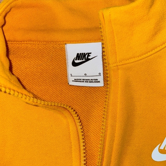 Nike Kids Yellow Zip-Up Sweater - Picture 4 of 5